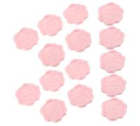 Gadpiparty 50pcs Wedding Hot Paint Wax Holiday Heart Stickers Wedding Invitation Wax Seals Self-adhesive Card Seals Envelope Self-adhesive Stickers Pink