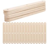 Gadpiparty 50pcs Wooden Ice Cream Sticks for DIY Ice Pop Making Beige Craft Sticks Made of Wood Not Easy to Break Or Deform and Creative Projects