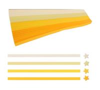 Gadpiparty 5400Pcs Double Sided Origami Paper Strips Yellow Gradient Handmade DIY Star Folding Paper for Crafts Decorations Festive Ambiance and Creative Projects