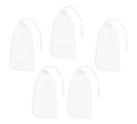 Gadpiparty 5pcs Aquarium Filter Bags 180 Micron Ultra Fine Nylon Mesh Drawstring Reusable Filter Media Bags for Fish Tank Activated Carbon Bio Media Filtration