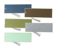 Gadpiparty 5pcs Assorted Colour Paper Blank Bookmarks with Tassels, Ready to Be Painted and Can Be Strung, for Ceremonies and Decorating Your Parties, DIY Craft Graffiti Page Markers