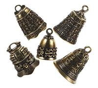 Gadpiparty 5Pcs Brass Bell Keychain Pendant DIY Ornament for Key Rings Bags Crafts Vintage Charm for Easy Hanging for Jewelry Making Creative Projects