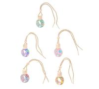 Gadpiparty 5pcs Car Air Perfume Pendant 10ml Hanging Ornament for Auto with Polymer Clay and Glass Material Delicate Appearance and Excellent Workmanship a Cabinet or Kitchen to Random Color