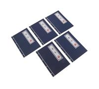 Gadpiparty 5pcs Chinese Style Blank Notebooks Set with Ancient Script Covers, Unlined Journaling Notepads for Writing and Note Taking, Vintage Memo Notebooks for Back to School and Creative