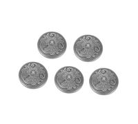 Gadpiparty 5pcs DIY Bag Snap Buttons Leather Product Snap Fasteners Black Alloy Simple Button Clothes Fastener Not Fade Rust Resistant for DIY Shoes Belts