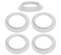 Gadpiparty 5pcs E27 Screw Lamp Holder Collar Rings with Thick Large Threaded Base, Lamp Shade Retaining Rings for Light Fixture Socket Replacement and Hanging Light Fittings