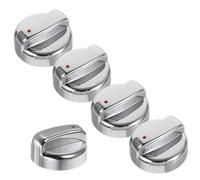 Gadpiparty 5pcs Gas Grill Knobs Replacement for Outdoor Barbecue Hole Stove Knobs Spare Parts for Cooker Oven Hob