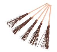 Gadpiparty 5pcs Handmade Mini Broom Natural Branch Crafting Brooms for Dollhouse Miniatures Micro Landscape Rustic Decor DIY Accessories