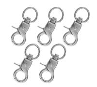 Gadpiparty 5pcs Large Parrot Cage Door Locks Metal Lobster Clasp Bird Cage Lock Buckles Anti-escape Safety Clips for Indoor Birdcages