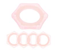 Gadpiparty 5pcs Microphone Non- Rolling Holder for Standard Microphones Shock Absorbing Six-corner Design for Ktv Stage and Home Parties