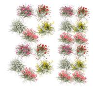 Gadpiparty 5Pcs Miniature Flower Grass Tuft Artificial Simulation Vegetation Clusters for DIY Scenery Model Train and Landscape Decoration Includes
