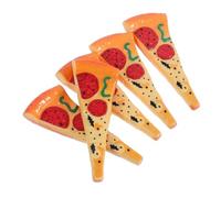 Gadpiparty 5pcs Novelty Pizza Shaped Ballpoint Pen Set Realistic Food Shaped Stationery Pens Smooth Writing Office School Supplies for Boys and Girls and Adults
