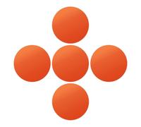 Gadpiparty 5pcs Orange Circular Light Filters for Photography and Stage Lighting, Pet Material with Stable Colour Temperature and Reusability, for Relaxing at Home or Events