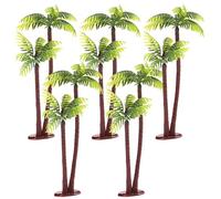 Gadpiparty 5pcs Palm Tree Cake Topper, Miniature Palm Trees, for Landscape, Beach Decor, Craft Supplies