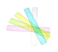 Gadpiparty 5Pcs Plastic Rulers Flexible Geometry Measuring Tools for School Office Art Design Drafting with Scale Numbers Professional Drafting Tool for Students and Architects