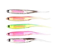 Gadpiparty 5pcs Reusable Lightweight Pvc 3d Rainbow Fish Soft Fishing Lures Simulation Bait for Trout Fishing Tackle in Freshwater and Saltwater