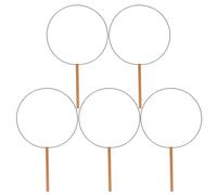 Gadpiparty 5pcs Round Fan Frame Kit Handmade Folding Fans Tool Iron Structure for DIY Japanese Hand Fans for Weddings Costume Photography Craft Projects