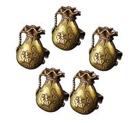 Gadpiparty 5Pcs Solid Bag Brass Pendant Keychain Adornment Unique Fish Pattern Hanging Decoration for Car Keys Handbags and Accessories Lightweight Durable and Easy to Attach