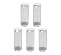 Gadpiparty 5pcs Stainless Steel Aquarium Filter Mesh Covers Diameter Prefilter Screen for Fish Tank Intake Protection Fine Mesh Intake Guard for Fry and Shrimp Safety Debris Blocking Aquarium