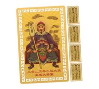 Gadpiparty 5pcs Tai Sui Amulet Cards Traditional Chinese Blessing Charms for Luck and Success Feng Shui Protection Symbols for Home Office Car Use