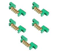 Gadpiparty 5pcs Terminal Strip Block with Plastic and Copper Material, Heat-resistant and Flexible Ground Circuit Terminal Blocks for Industrial Wiring and Connecting Applications