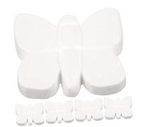 Gadpiparty 5Pcs White Foam Butterfly Craft Forms, Butterfly Shaped Foam Crafts for DIY Decorating, Party Ornaments and Classroom Projects for Boys and Girls