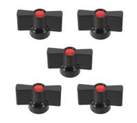 Gadpiparty 5pcs Zinc Alloy Ball Valve Butterfly Handle with Arched Ergonomic Design, Universal Compatibility and Anti-Sticking Feature, for Floor Heating Manifold Handle Replacement in Wet