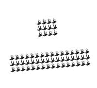Gadpiparty 5sets Adjustable Cabinet Leveler Clips Black Pp Plastic Kick Skirting Board Trim for Furniture Kitchen Plinth Leg Clips for Elevating Furniture Height and Stability 12pcs*5