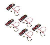 Gadpiparty 5sets Pci-e to Riser Adapter Cable for Graphics Card Extension Mining Rig Computer Accessories