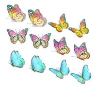 Gadpiparty 6 Pairs Butterfly Magnetic Window Screen Decals Collision Stickers for Bedroom and Outdoor Use Durable Non Adhesive Decorative Clings Prevent Bird Strikes and Enhance Window Safety