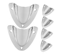 Gadpiparty 6 Pcs Stainless Steel Vent Covers Clam Shell Drain Air Vents for Boats Yachts Durable Corrosion Resistant Ventilation Panels