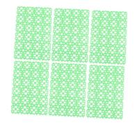 Gadpiparty 6 Pieces Non-slip Pet Cage Mats Plastic Protective Floor Pads for Rabbits Hamsters Guinea Pigs Small Animals Bedding Accessories Random Color