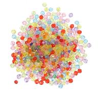 Gadpiparty 600Pcs Acrylic Spacer Beads for DIY Jewelry Making Multi Loose Beads Durable Lightweight for Bracelets and Accessories