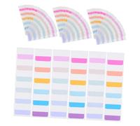 Gadpiparty 600pcs Colorful Self-adhesive Index Tabs Sticky Page Markers Writable Reusable Labels for Books Planners Notebooks Office School Organization
