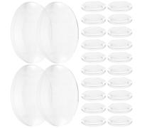 Gadpiparty 60pcs Acrylic Convex Lenses for Physics Teaching Tools, Multiple Uses Optical Biconvex Lens Set Suitable for School Experiments and DIY Projects