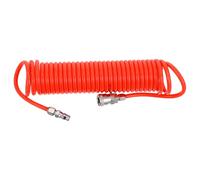 Gadpiparty 6m Pu 5x8mm Recoil Air Compressor Hose with Connector Flexible Coiled Replacement Hose Pipe Tube for Shop and Home Pneumatic Tools