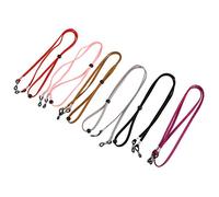 Gadpiparty 6pcs Adjustable Non Slip Sports Glasses Lanyard Durable Eye Retainer Rope for Secure Fit Includes Red Purple Black Grey Light Brown Pink Options for Active Lifestyles