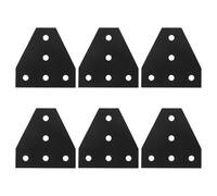 Gadpiparty 6pcs Aluminium T Shape Joint Plates with 5 Holes, Corner Bracket Hardware Accessories for 2020 Aluminum Extrusion Profiles, Versatile and Sturdy Connectors for DIY Projects