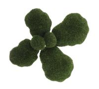 Gadpiparty 6pcs Artificial Moss Stones Decorative Green Faux Balls for DIY Floral Arrangements Fairy Gardens Miniature Landscapes No Watering Required Material