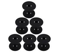 Gadpiparty 6pcs Black Plastic Cord Reels Electric Cord Holder Spools Rope Winding Spool Suitable for Wire Craft and Cable Organization