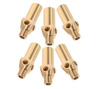Gadpiparty 6pcs Brass Gas Burner Nozzles Versatile Splitter Adapter for Grills Heaters Precision Engineered for Standard Cylinder Tanks Easy Installation Reusable Design for Stable