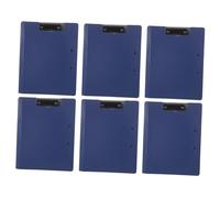 Gadpiparty 6pcs Clipboards with Flip Cover Horizontal Vertical Double Clip File Organiser Folder Portable Nursing Clipboard for Office School Business Meetings and Document Management