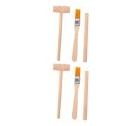 Gadpiparty 6pcs Dinosaur Archaeological Excavation Tool Kit Gem Digging Toys for Boy Girl Includes Wood Hammer Brush for Educational and Interactive Play