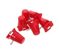 Gadpiparty 6pcs DIY Clockwork Robot Kit Wind Up Walking Mechanism for Arts Crafts Safe and Battery Educational Play with Pearl Snowflake Clay Red