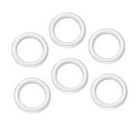Gadpiparty 6Pcs DIY Foam Circles Blank Unfinished Foam Wreath Rings for Painting Crafts for Holiday Party Decorations and Wedding Floral Craft Projects