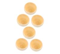 Gadpiparty 6pcs DIY Unfinished Wooden Bowls Smooth Sanded Craft Bowls for Painting and Home Decoration Durable Natural Wood for Creative Projects Party and Wedding Decor