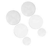 Gadpiparty 6pcs Double Convex Glass Optical Lens Set 3cm and 5cm Diameter for Scientific Experiments and Labs, Demonstrating Optical Principles, for Students and Science Education
