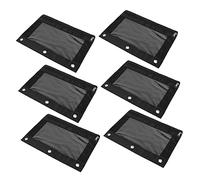 Gadpiparty 6pcs File Bag and Pencil Case Oxford Three Pen Holder Pencil Bag for School Supplies Office Use Large Capacity