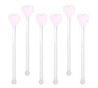 Gadpiparty 6pcs Glass Stirring Sticks for Cocktails and Coffee, Sturdy and Lightweight Multi-Function Bar Tools with Simple Stylish Design, for Home and Entertaining