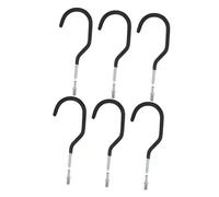 Gadpiparty 6pcs Heavy Duty Bike Hanging Hooks Set for Garage Bicycle Ceiling Mount with Straps Expansion Tubes for Space Saving Bike Storage